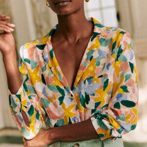 Sezane Florence Shirt--Spring Pattern